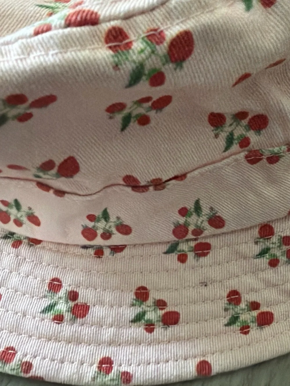 Frankie's Bikinis Pink Cherry Print Bucket Hat - Picture 3 of 3